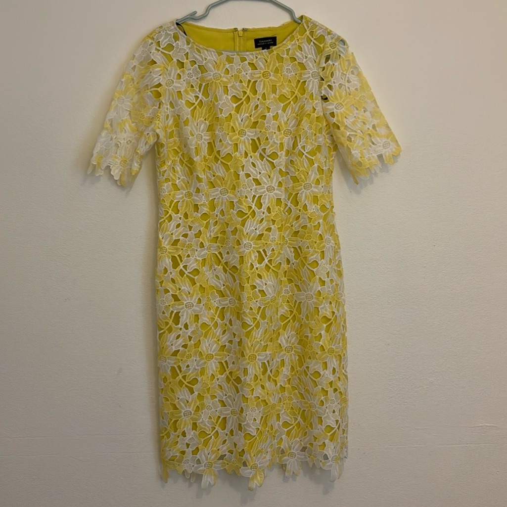 Tahari Yellow Dress